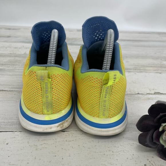 APL Techloom Pro Neon Yellow Lace Up Sneakers Athletic Running Size 8 - Picture 5 of 7